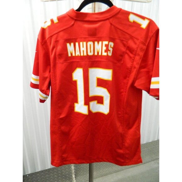 NFL Players On Field Nike Patrick Mahomes Kansas City Chiefs Lg Red Game Jersey - Picture 5 of 11